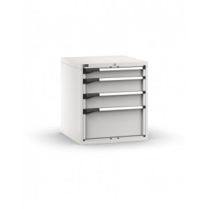 Blocco cassettiera da banco, 4 cassetti 1x100 2x150 1x300, L714 x P726 x H800 mm