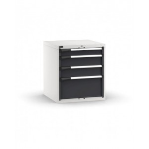 Blocco cassettiera da banco, 4 cassetti 1x100 2x150 1x300, L714 x P726 x H800 mm