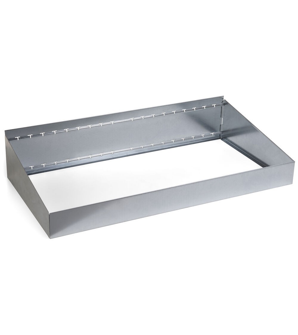 Coppia bandinelle con divisori trapezoidali per scaffale, L999 x P601 x H200 mm