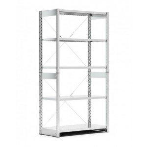 Scaffale con 5 ripiani, L1057 x P621 x H2011 mm