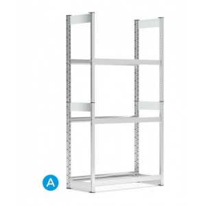 Scaffale porta pneumatici, L1057 x P421 x H2016 mm