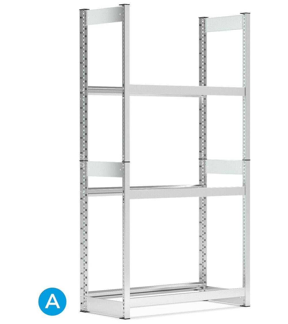 Scaffale porta pneumatici, L1057 x P421 x H2016 mm