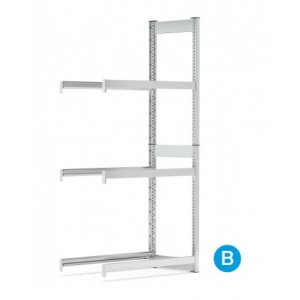 Scaffale porta gomme aggiuntivo, L1028 x P421 x H2016 mm