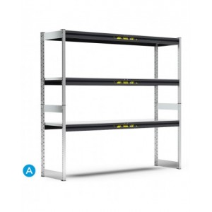 Scaffali a campata larga, L2065x P821 x H2016 mm