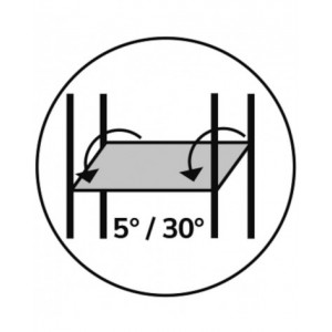 Scaffale a ripiani inclinati, L2671 x P521 x H2016 mm