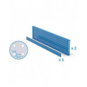 Kit 2 Pannelli porta attrezzi e 1 bordo, 1440x40x304 mm