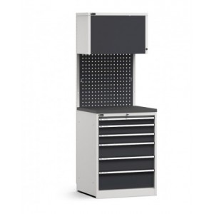 Modulo con cassettiera, 6 cassetti, L 714 mm, GARAGE002