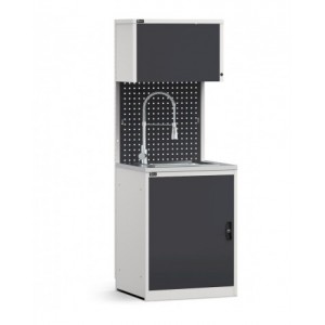 Modulo con lavandino e armadio con anta, L 714 mm, GARAGE007