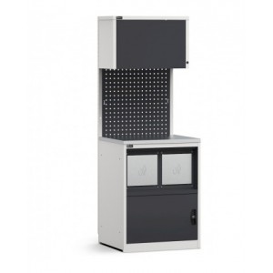 Modulo con armadio con vano rifiuti, L 714 mm, GARAGE008