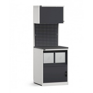 Modulo con armadio con vano rifiuti, L 714 mm, GARAGE009