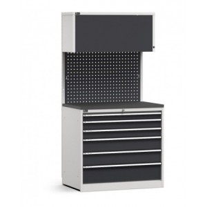 Modulo con cassettiera, 6 cassetti, L 1020 mm, GARAGE013