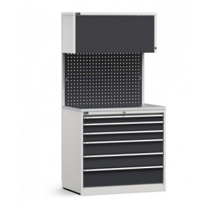 Modulo con cassettiera, 6 cassetti, L 1020 mm, GARAGE012