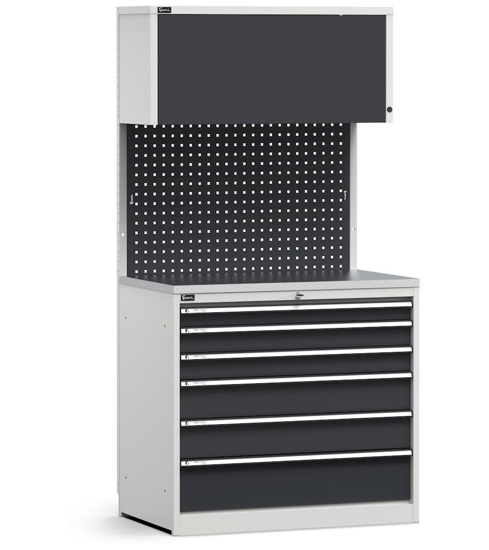 Modulo con cassettiera, 6 cassetti, L 1020 mm, GARAGE012