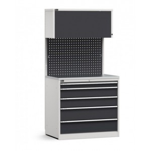 Modulo con cassettiera, 5 cassetti, L 1020 mm, GARAGE014