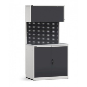 Modulo con armadio con ante a battente, L 1020 mm, GARAGE016