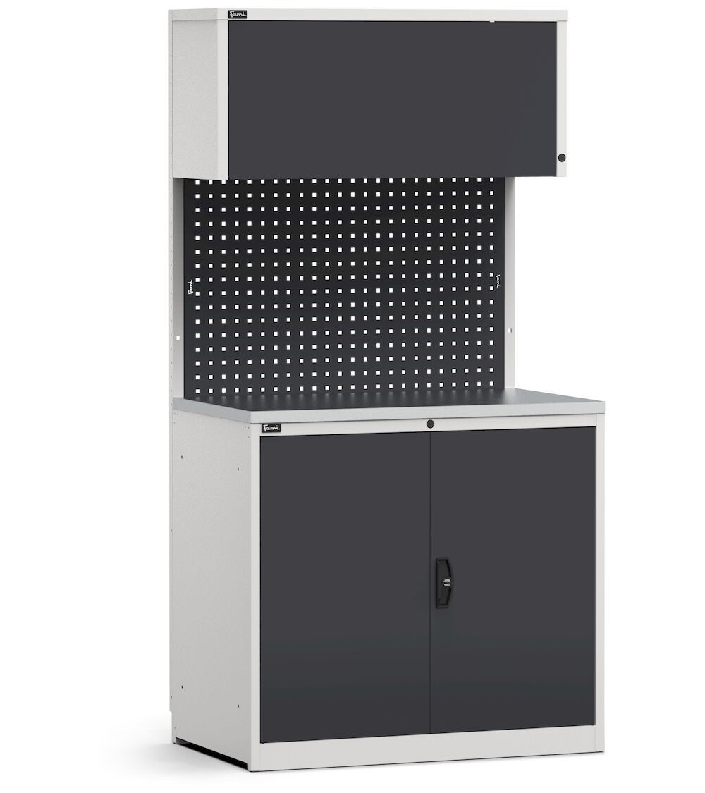 Modulo con armadio con ante a battente, L 1020 mm, GARAGE016