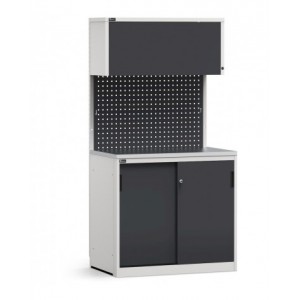 Modulo con armadio con ante scorrevoli, L 1020 mm, GARAGE018