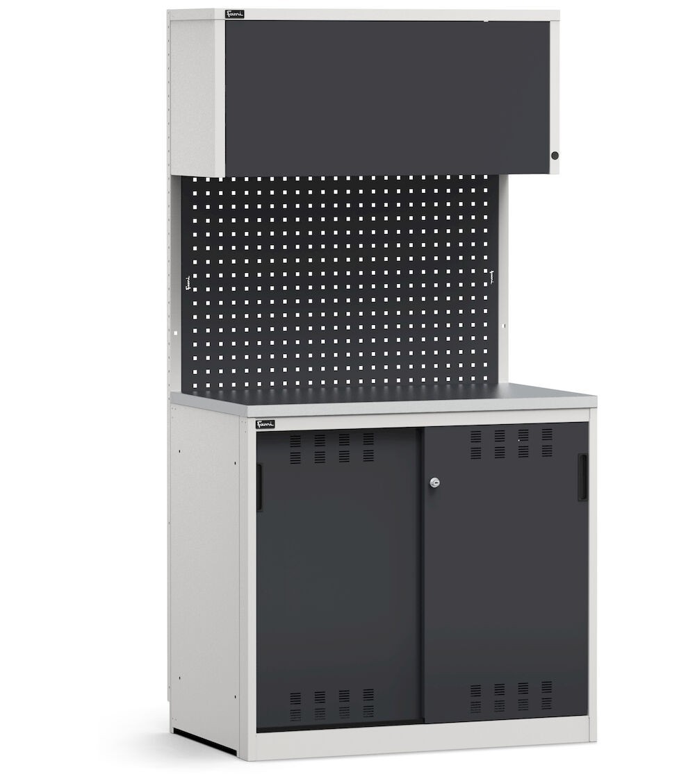 Modulo con armadio per vernici e solventi, L 1020 mm, GARAGE020