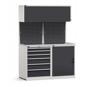 Modulo con cassettiera e armadio, L 1428 mm, GARAGE024