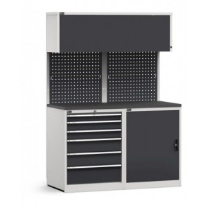 Modulo con cassettiera e armadio, L 1428 mm, GARAGE025