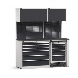 Modulo con cassettiera e carrello portautensili, L 1734 mm, GARAGE037