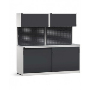 Modulo con armadio con ante scorrevoli, L 2040 mm, GARAGE053