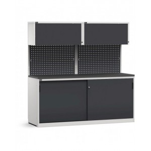 Modulo con armadio con ante scorrevoli, L 2040 mm, GARAGE054