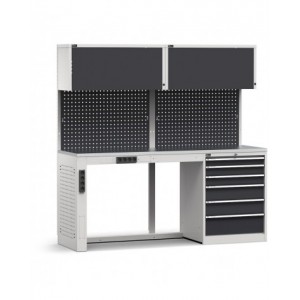Modulo banco da lavoro con cassettiera, L 2040 mm, GARAGE061