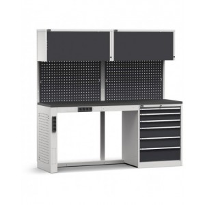 Modulo banco da lavoro con cassettiera, L 2040 mm, GARAGE062