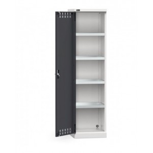 Armadio da officina con porta a battente fessurata, L 512 mm, GARAGE066