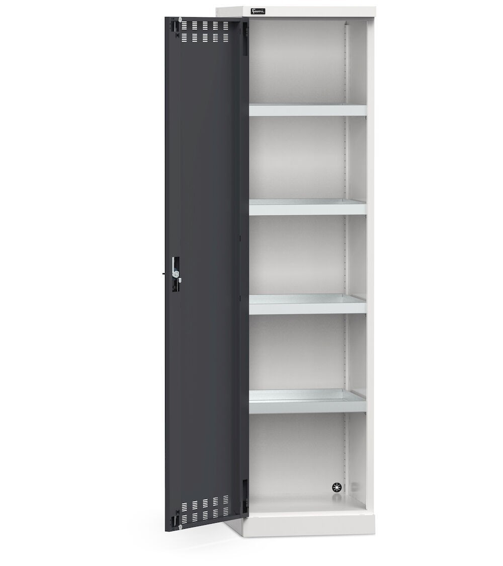 Armadio da officina con porta a battente fessurata, L 512 mm, GARAGE066