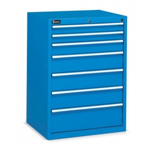 Cassettiera per officina portautensili, 7 cassetti, L717 x P600 x H1002 mm, Flexa