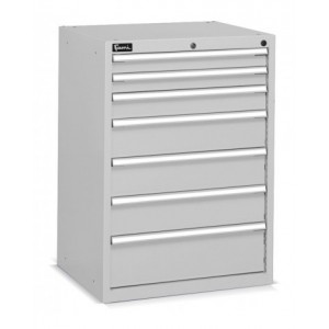 Cassettiera per officina portautensili, 7 cassetti, L717 x P600 x H1002 mm, Flexa