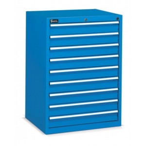 Cassettiera per officina, 9 cassetti, L717 x P600 x H1002 mm, Flexa