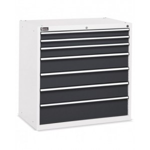 Cassettiera portautensili per officina, 7 cassetti, L1023 x P600 x H1002 mm, Flexa