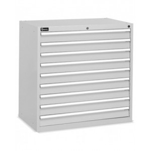 Cassettiera portautensili per officina, 9 cassetti, L1023 x P600 x H1002 mm, Flexa