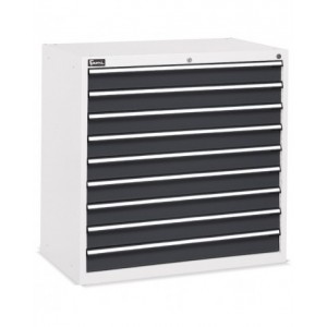 Cassettiera portautensili per officina, 9 cassetti, L1023 x P600 x H1002 mm, Flexa