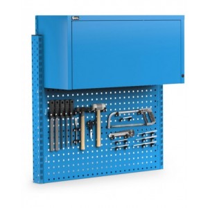 Parete attrezzata con pensile vasistas, L100 cm, blu