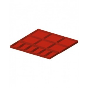 Kit cassette divisorio, 12 pezzi, per cassetti con H 75 mm, 27X27 EH