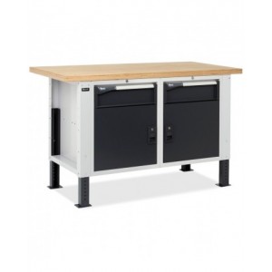 Banco da lavoro MASTERBR1504 con 2 armadi con 1 cassetto e porta