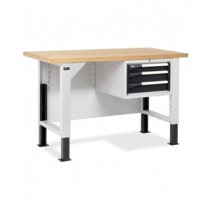 Banco da lavoro MASTERBR1505 con 1 armadio a cassetti con 3 cassetti