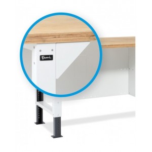 Banco con armadio a 3 cassetti e parete forata, MASTERBR1514