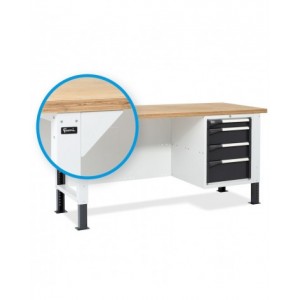 Banco da lavoro MASTERBR2005 con 1 armadio a cassetti con 3 cassetti