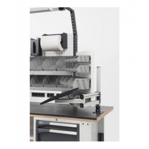 Banco da lavoro portautensili con cassetti e contenitori MASTERBR2008, 200 cm