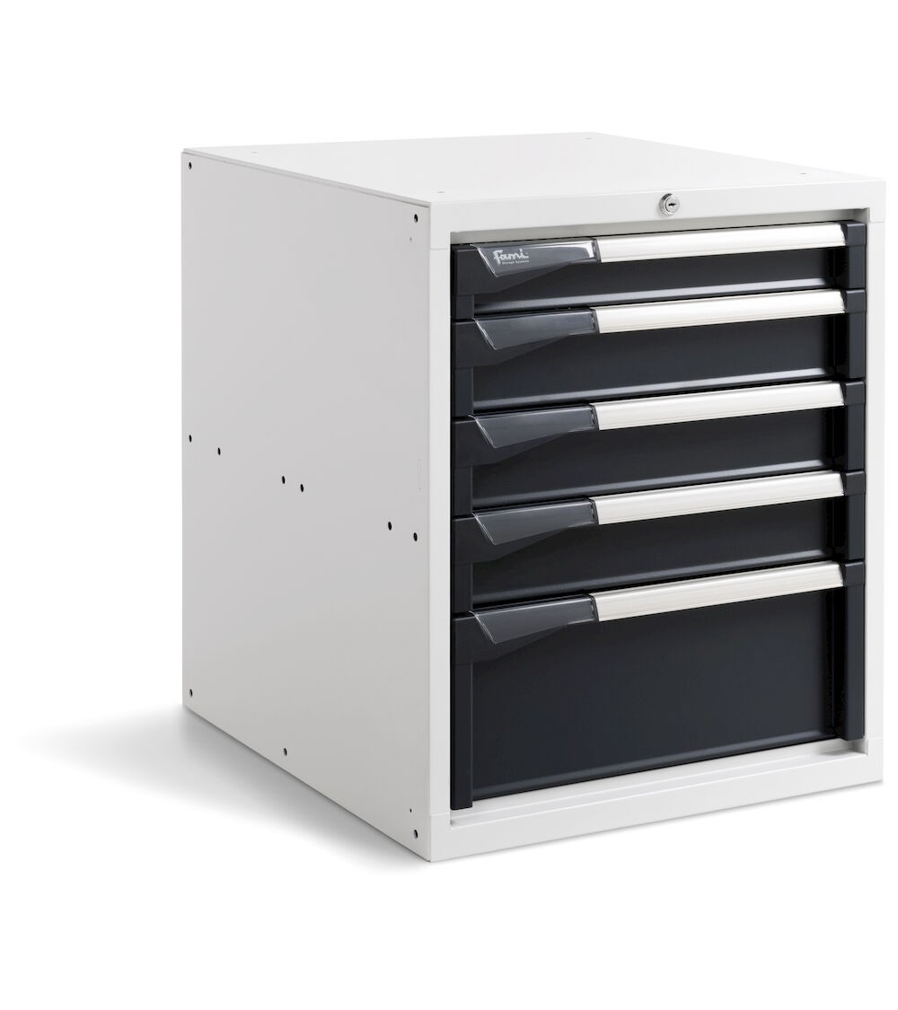 Armadio con 5 cassetti per banco da lavoro Work Master BR