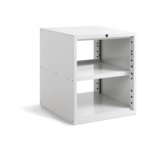 Armadio con piano intermedio predisposto per porte per banco da lavoro Work Master BR