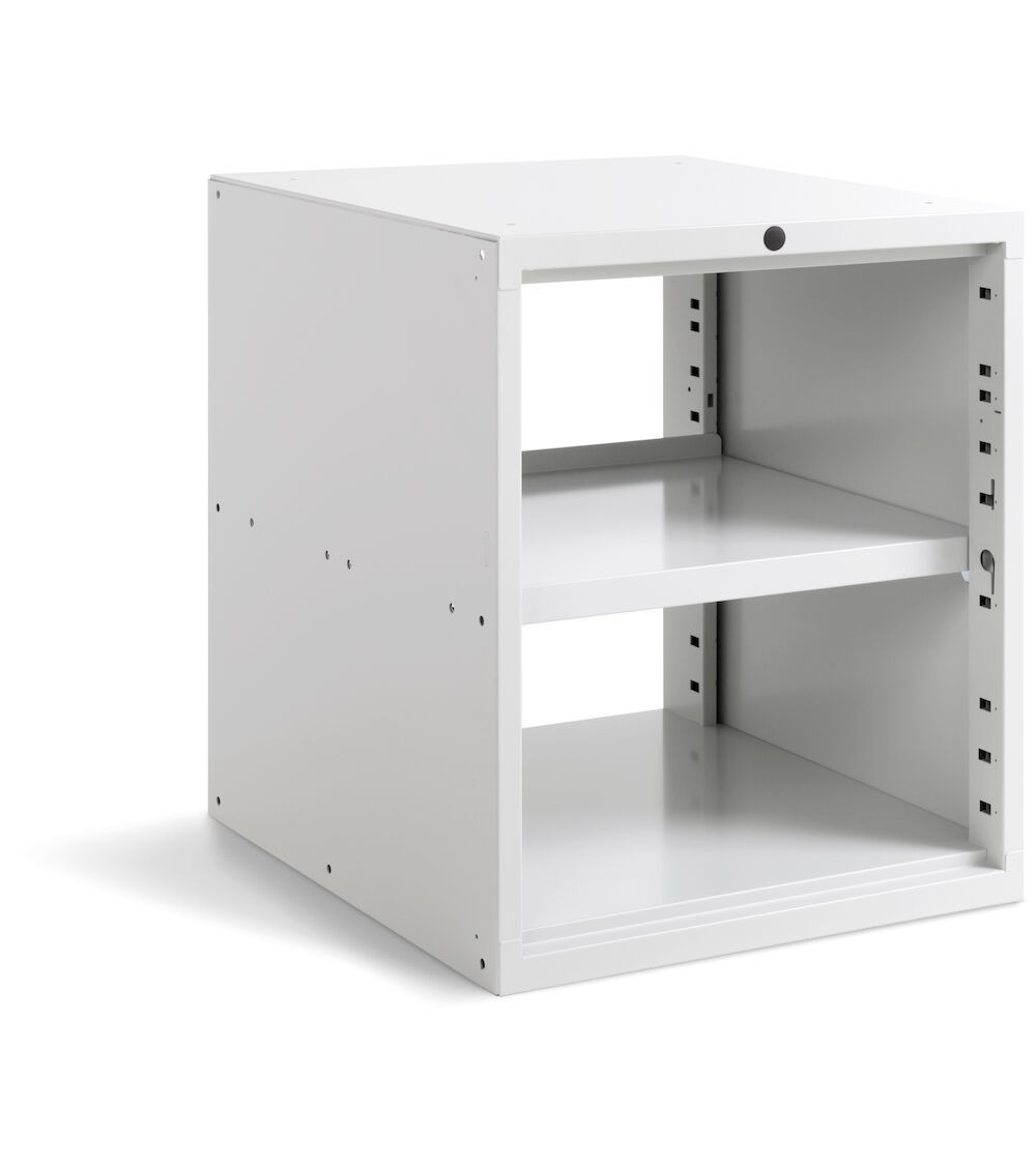 Armadio con piano intermedio predisposto per porte per banco da lavoro Work Master BR
