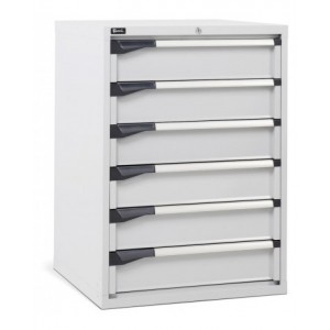 Cassettiera da lavoro, 6 cassetti, mm L714 x P726 x H1000