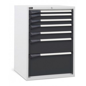 Cassettiera da lavoro, 7 cassetti, mm L 714 x P 726 x H 1000