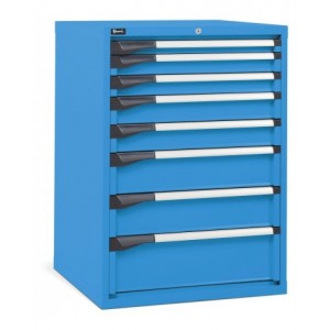 Cassettiera da lavoro, 8 cassetti, mm L 714 x P 726 x H 1000